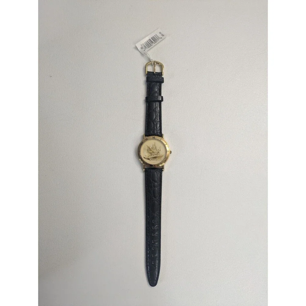 Disney Watch 40 Years of Adventure Disneyland Mens Gold Watch #1640/2000 Vintage